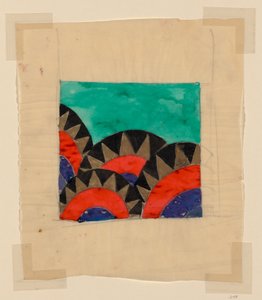 Ontwerp voor textiel of behangpapier door Unknown artist