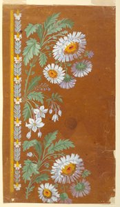 Ontwerp voor een borduurrand door Unknown artist