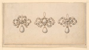 Ontwerpen voor drie hangers door Unknown artist