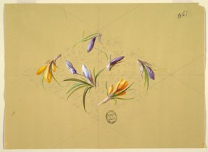 Ontwerpen voor Behang en Textiel: Bloemen door Unknown artist