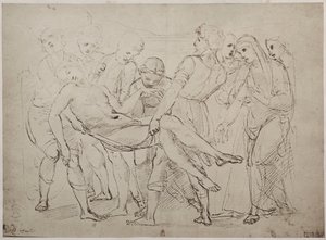 Tekening door Raphael Sanzio in het British Museum door Unknown artist