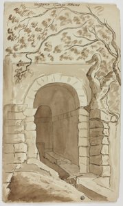 Effluent van het Albano-meer door Unknown artist