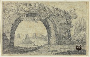 Ingang van het Circus van Caracalla door Unknown artist