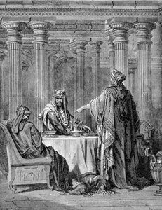 Boek van Esther. 19e eeuwse gravure. door Unknown artist