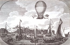 Eerste luchtoversteek van het Kanaal door Unknown artist
