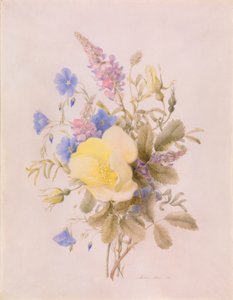 Bloemen met gele roos