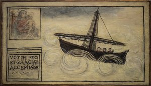 Ex voto zeeman door Unknown artist