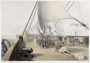 Voordek vrijgemaakt voor de laatste poging tot grijpen, 11 augustus 1858 - in 