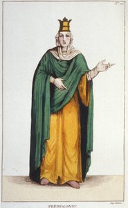 Frédégonde. Koningin van Neustrië (545-597) (gravure 1830)