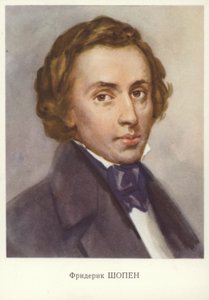 Frederic Chopin, Poolse componist en pianist door Unknown artist
