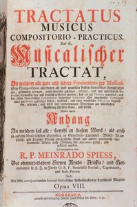 Frontispice van Tractatus musicus door Unknown artist