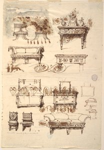 Meubelontwerpen door Unknown artist