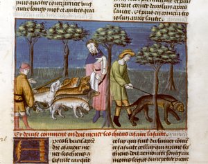 Gaston Phoebus, Le Traite de la Chasse door Unknown artist