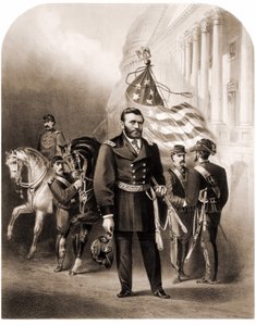 Generaal Ulysses Grant (1822-1885), Amerikaanse staatsman door Unknown artist