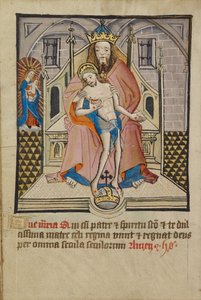 God de Vader en Zoon met de Maagd door Unknown artist