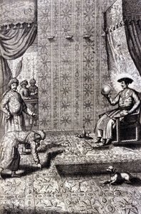 Grote Mogol (waarschijnlijk Aurangzeb (1618-1707), ook bekend als Alamgir): de Troonzaal. 