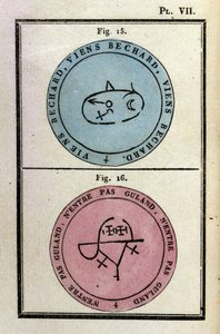 Grimoire van paus Honorius gebruikt om demonen op te roepen. Ed. van 1760