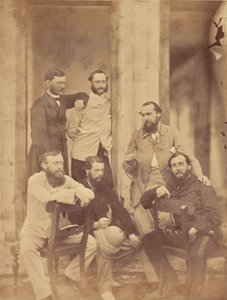 [Groepsportret van militaire officieren, India].