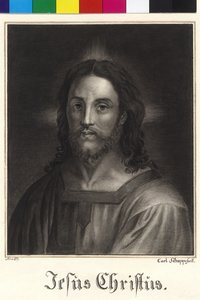 Halflengte Jezus Christus door Unknown artist