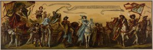 Hans Makarts processie van de stad Wenen