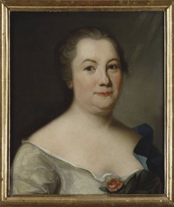 Portret van de dichteres Hedvig Charlotta Nordenflycht (1718-1763) door Unknown artist