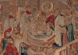 Geschiedenis van Sint Piat en Sint Eleuthère, Scene 6 (detail) door Unknown artist
