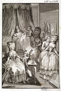 Gesloten huis - gravure door Unknown artist