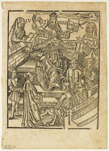 Illustratie uit Margarita philosophica, plaat 35 uit Woodcuts from Books of the XVI Century door Unknown artist