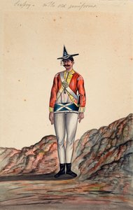 Indiase officier, Bengaals leger, ca. 1805