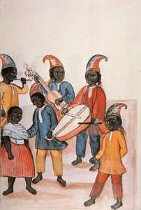 Indiase dans, uit het boek "Trujillo del Peru" of "Códice Martínez Compañón" door Baltazar Martinez Compañón y Bujanda, bisschop van Trujillo (1782-1785) door Unknown artist