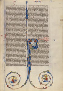 Begin P: Sint-Pieters Visioen van reine en onreine beesten door Unknown artist