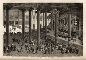 Interieur van een grote boeddhistische tempel in Yedo door Unknown artist