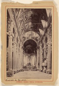 Interieur van de Nunziata kerk door Unknown artist