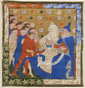 Jakob en Rachel treuren over hun zoon Jozef door Unknown artist