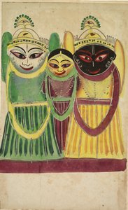 Jagannatha trio (verso) door Unknown artist