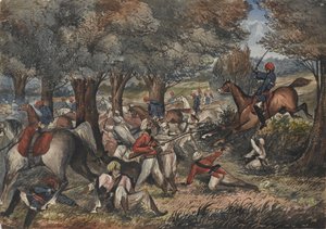 Jat Paard Yeomanry bij Bolwal aan de Nepalese grens door Unknown artist