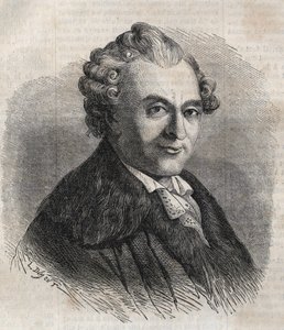Jean Michel Sedaine. Franse toneelschrijver 1719-1797 door Unknown artist