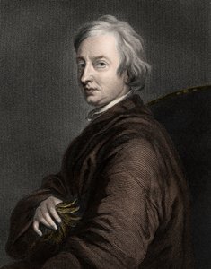 John Dryden 1631-1700 - gravure - 19e eeuw door Unknown artist