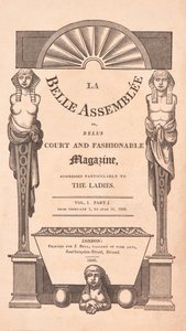 La Belle Assemblée, titelpagina