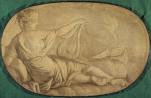 De Muziek (allegorie, decoratief schilderij voor het Hôtel La Rivière toen Canillac) door Unknown artist