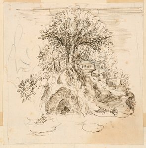 Landschap door Unknown artist