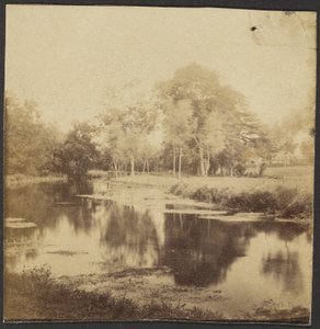 [Landschap met vijver] door Unknown artist