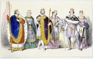 De Capetingers: Lodewijk VI de Dikke (1081-1137) en Adelheid van Savoye (ca. 1100-1154), Lodewijk VII de Jonge (1120-1180) en Adele van Champagne (of Blois) (ca. 1140-1206), Filips II genaamd Filips Augustus (1165-1223) en Isabelle van Henegouwen (1170-119