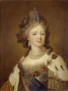 Portret van keizerin Maria Feodorovna (Sophie Dorothea van Württemberg) (1759-1828) door Unknown artist