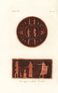 Lysander en Agesilaus II van Sparta en Hercules met Deiphobus, koning van Amiclea, en zijn vrouw door Unknown artist