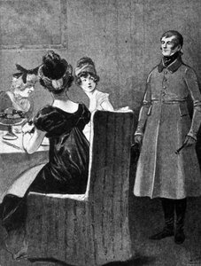 Madame de Staël, Germaine Necker (1766 - 1817) ontving in 1803 het bevel tot ballingschap van Napoleon I voor het aanwakkeren van vijandigheid jegens het Uitvoerend Bestuur. Gravure uit de 19e eeuw. door Unknown artist