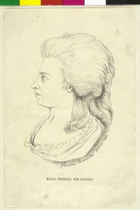 Maria Theresia von Paradis door Unknown artist