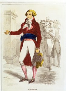 Maximilien Robespierre, Handgekleurde ets (handgekleurde ets)
