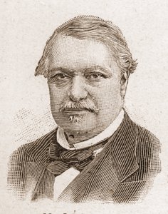 Leden van de Academie Francaise in 1895: portret van Leon Say (1826-1896), Franse econoom en politicus. door Unknown artist