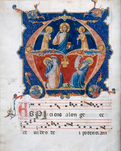 Miniatuur van een koorparchment